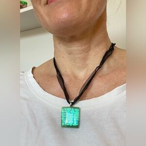 Mermaid Glass Pendant Necklace